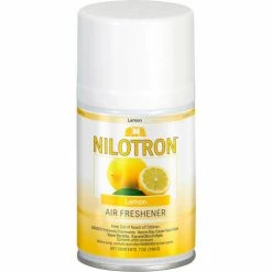 Nilodor Nilotron Metered Air Fresheners, Lemon Scent, 7 oz. Refill, 12/Case