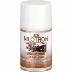 Nilodor Nilotron Metered Air Fresheners, Vanilla Scent, 7 oz. Refill, 12/Case