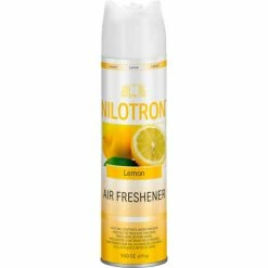 Nilodor Nilotron Hand-Held Aerosols, 9.5 oz., Lemon Scent, 12/Case