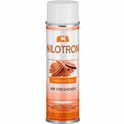 Nilodor Nilotron Hand-Held Aerosols, 9.5 oz., Cinnamon Spice Scent, 12/Case