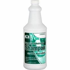 Nilodor Carpet & Upholstery Shampoo, Fresh Scent, Quart Bottle, 6/Case