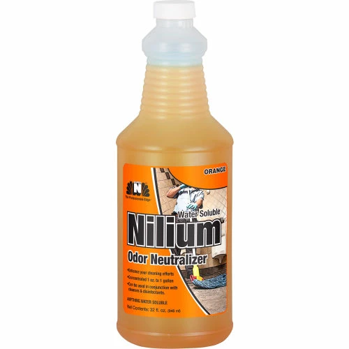 Nilodor Nilium® Water-Soluble Deodorizer, Orange Nilium, Quart Bottle, 6 Bottles/Case 3 Nilodor Nilium® Water-Soluble Deodorizer, Orange Nilium, Quart Bottle, 6 Bottles/Case