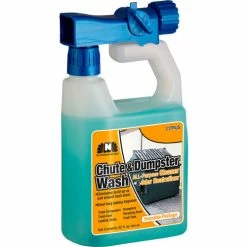 Nilodor RTU Chute & Dumpster Wash, Citrus Scent, Quart Bottle, 6/Case