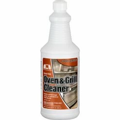 Nilodor Oven & Grill Cleaner, Quart Bottle, Unscented, 6/Case