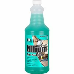 Nilodor Nilium® Water-Soluble Deodorizer, Mystic Rain Nilium, Quart Bottle, 6 Bottles/Case