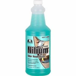 Nilodor Nilium® Water-Soluble Deodorizer, Soft Linen Nilium, Quart Bottle, 6 Bottles/Case