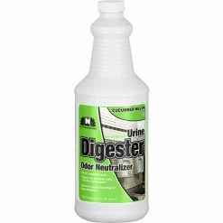 Nilodor Urine Digester with Odor Neutralizer, Cucumber Melon, Quart Bottle, 12 Bottles/Case