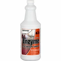 Nilodor Certified® Liquid Enzyme Pre-Spray - Certi-Zyme, Quart Bottle, 6/Case