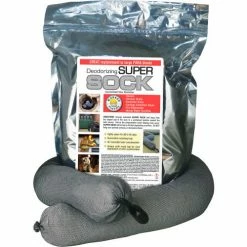 Nilodor Citrus Scent Deodorizing Sock, 4/Case, Solid
