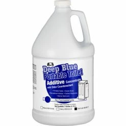 Nilodor Deep Blue Portable Toilet Additive Concentrate, Tutti Frutti Scent, Gallon Bottle, 4/Case