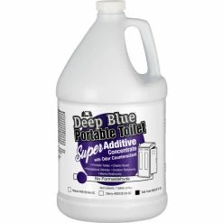 Nilodor Deep Blue Portable Toilet Additive Super Concentrate, Tutti Frutti, Gallon Bottle, 4/Case
