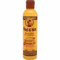 Howard Feed-N-Wax Wood Polish & Conditioner 8 oz. Bottle 12/Case