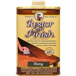 Howard Restor-A-Finish Ebony Brown 16 oz. Can 6/Case