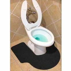 Wizkid Antimicrobial Big A Toilet Mats, Gray 6 Mats/Box - BIG A-GR Box