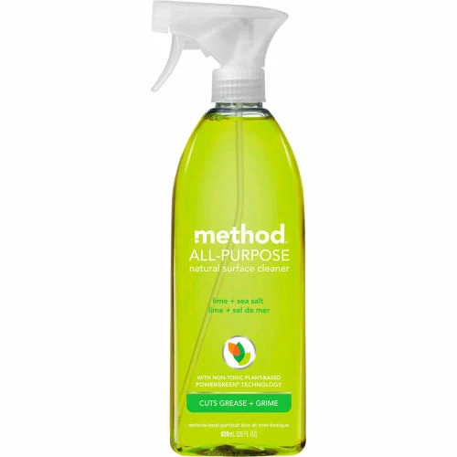 Method® All Surface Cleaner, Lime and Sea Salt, 28 oz. Bottle, 8/Case 3 Method® All Surface Cleaner, Lime and Sea Salt, 28 oz. Bottle, 8/Case