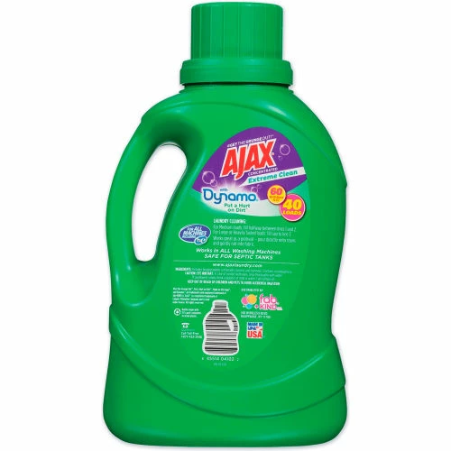 Ajax Laundry Detergent Liquid, Extreme Clean, Mountain Air Scent, 40 Loads, 60 oz. Bottle, 6 Bottles/Case 4 Ajax Laundry Detergent Liquid, Extreme Clean, Mountain Air Scent, 40 Loads, 60 oz. Bottle, 6 Bottles/Case - Image 2
