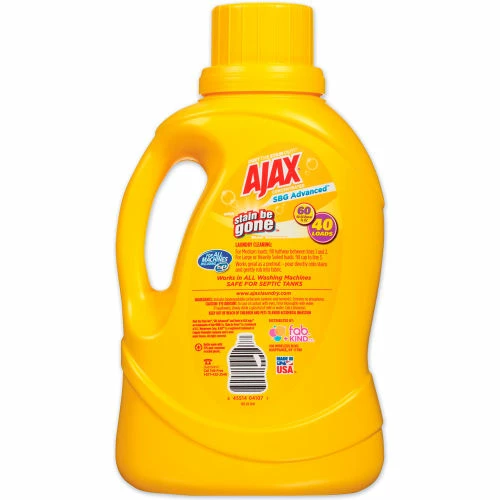 Ajax Laundry Detergent Liquid, Stain Be Gone, Linen and Limon Scent, 40 Loads, 60 oz. Bottle 4 Ajax Laundry Detergent Liquid, Stain Be Gone, Linen and Limon Scent, 40 Loads, 60 oz. Bottle - Image 2