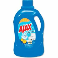 Ajax Laundry Detergent Liquid, Oxy Overload, Fresh Burst Scent, 89 Loads, 134 oz. Bottle, 4/Case