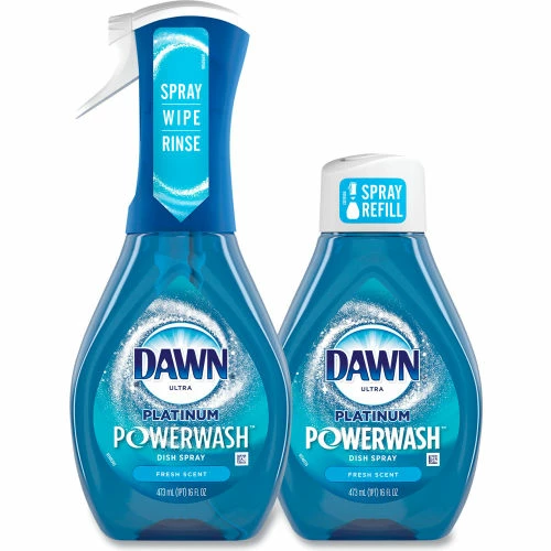 Dawn® Platinum Powerwash Dish Spray, Fresh, 16 oz. Spray Bottle Kit, 3 Kits/Case 5 Dawn® Platinum Powerwash Dish Spray, Fresh, 16 oz. Spray Bottle Kit, 3 Kits/Case - Image 3