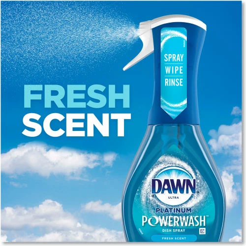 Dawn® Platinum Powerwash Dish Spray, Fresh, 16 oz. Spray Bottle Kit, 3 Kits/Case 7 Dawn® Platinum Powerwash Dish Spray, Fresh, 16 oz. Spray Bottle Kit, 3 Kits/Case - Image 5