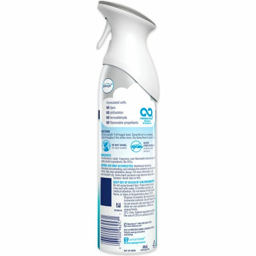 Febreze® AIR, Heavy Duty Crisp Clean, 8.8 oz. Aerosol, 6/Case 4 Febreze® AIR, Heavy Duty Crisp Clean, 8.8 oz. Aerosol, 6/Case - Image 2