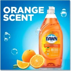Dawn® Ultra Antibacterial Dishwashing Liquid, Orange Scent, 28 oz. Bottle, 8/Case -Cleaning Chemicals & Lubricants Shop PGC97318 03