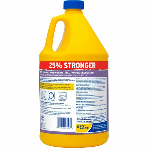 Zep Industrial Purple Cleaner & Degreaser Concentrate, Gallon Bottle, 4 Bottles/Case 4 Zep Industrial Purple Cleaner & Degreaser Concentrate, Gallon Bottle, 4 Bottles/Case - Image 2
