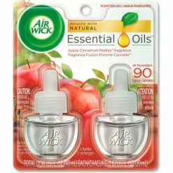 Air Wick® Scented Oil Refill, 0.67 oz., Apple Cinnamon Medley, 2/Pack, 6 Packs/Case