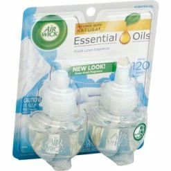 Air Wick® Scented Oil Refill, Fresh Linen, 0.67 oz., 2/Pack -Cleaning Chemicals & Lubricants Shop RAC82291PK 04