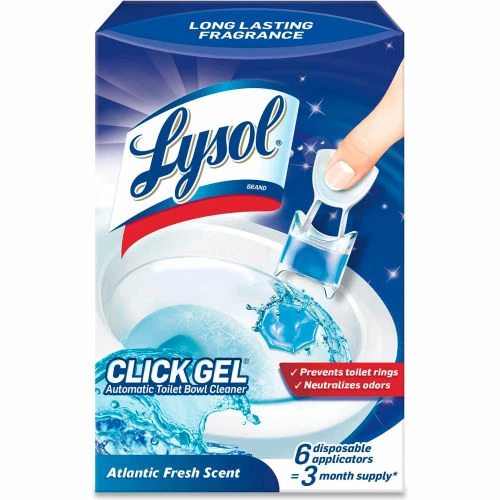 Lysol Click Gel Automatic Toilet Bowl Cleaner, Ocean Fresh, 6/Box, 4 Boxes/Case 3 Lysol Click Gel Automatic Toilet Bowl Cleaner, Ocean Fresh, 6/Box, 4 Boxes/Case