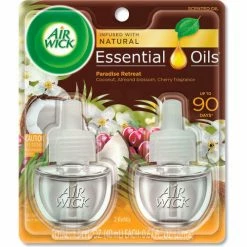 Air Wick® Life Scents Scented Oil Refills, Paradise Retreat, 0.67 oz., 2/Pack, 6 Packs/Case