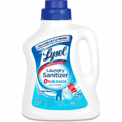 Lysol Laundry Sanitizer, Liquid, Crisp Linen, 90 oz., 4/Case 3 Lysol Laundry Sanitizer, Liquid, Crisp Linen, 90 oz., 4/Case