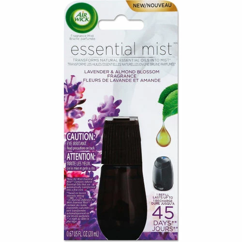 Air Wick® Essential Mist Refill, Lavender and Almond Blossom, 0.67 oz., 6/Case 3 Air Wick® Essential Mist Refill, Lavender and Almond Blossom, 0.67 oz., 6/Case