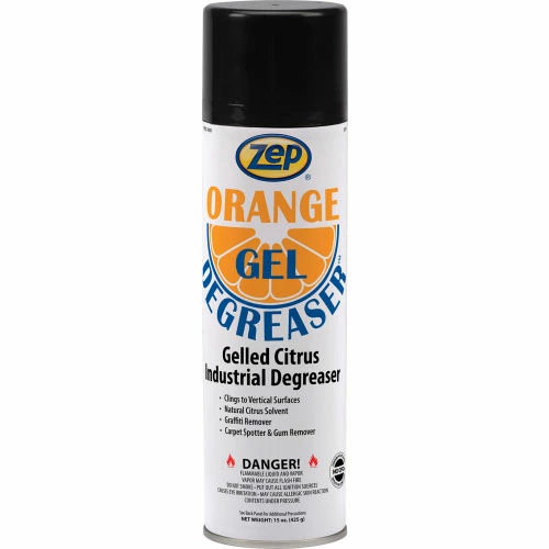 Zep Orange Gel Degreaser, 15 oz. Aerosol Can, 12 Cans/Case 3 Zep Orange Gel Degreaser, 15 oz. Aerosol Can, 12 Cans/Case