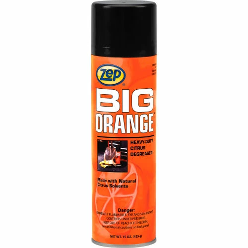 Zep Big Orange, Aerosol Citrus Solvent Degreaser, 15 oz. Aerosol Can, 12 Cans/Case 3 Zep Big Orange, Aerosol Citrus Solvent Degreaser, 15 oz. Aerosol Can, 12 Cans/Case