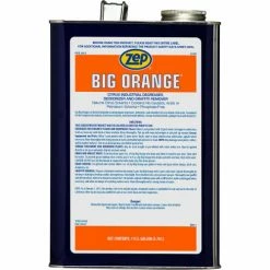 Zep Big Orange Liquid Citrus Solvent Degreaser, Gallon Bottle, 4 Bottles/Case