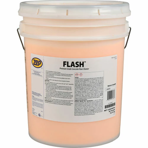 Zep Flash Premium Grade Concrete Floor Cleaner, 40 Lb. Pail 3 Zep Flash Premium Grade Concrete Floor Cleaner, 40 Lb. Pail