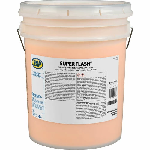 Zep Super Flash Powdered Alkaline Concrete Cleaner, 40 Lb. Pail 3 Zep Super Flash Powdered Alkaline Concrete Cleaner, 40 Lb. Pail