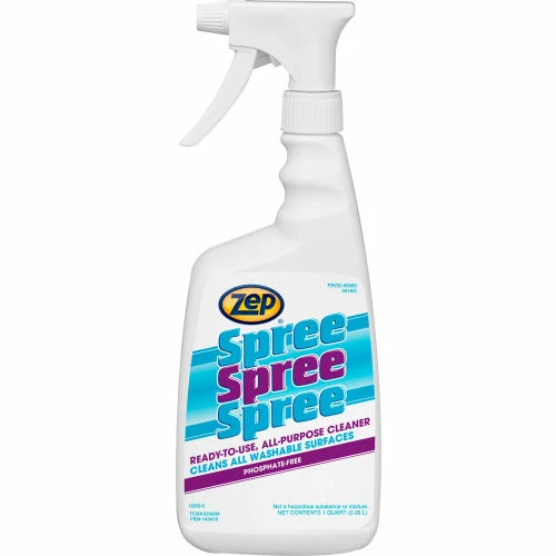 Zep Spree All Purpose Cleaner, 32 oz. Trigger Spray Bottle, 12 Bottles/Case 3 Zep Spree All Purpose Cleaner, 32 oz. Trigger Spray Bottle, 12 Bottles/Case