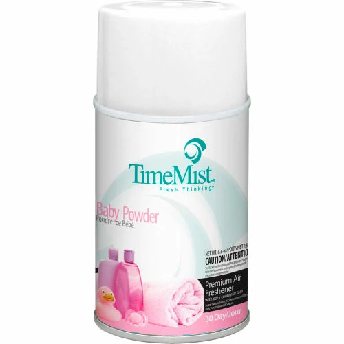 TimeMist® Premium Metered Air Care Refills, Baby Powder - 6.6 oz. Can, 12 Cans/Case - 1042686 3 TimeMist® Premium Metered Air Care Refills, Baby Powder - 6.6 oz. Can, 12 Cans/Case - 1042686