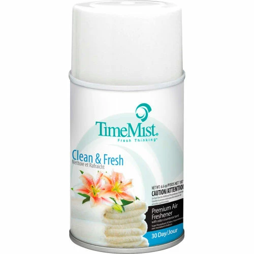 TimeMist® Premium Metered Air Care Refills, Clean N' Fresh - 6.6 oz. Can, 12 Cans/Case -1042771 3 TimeMist® Premium Metered Air Care Refills, Clean N' Fresh - 6.6 oz. Can, 12 Cans/Case -1042771