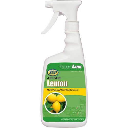 Zep Air Fair Lemon Green-Link Deodorant, 32 oz. Spray Bottle, 12 Bottles/Case 3 Zep Air Fair Lemon Green-Link Deodorant, 32 oz. Spray Bottle, 12 Bottles/Case