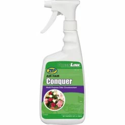 Zep Air Fair Conquer Green-Link Deodorant, 32 oz. Spray Bottle, 12 Bottles/Case