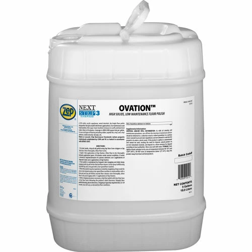 Zep Ovation Low-Maintenance Floor Finish, 5 Gallon Pail 3 Zep Ovation Low-Maintenance Floor Finish, 5 Gallon Pail