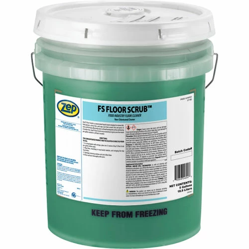 Zep FS Floor Scrub, Food Industry Floor Cleaner, 5 Gallon Pail, 1 Pail 3 Zep FS Floor Scrub, Food Industry Floor Cleaner, 5 Gallon Pail, 1 Pail