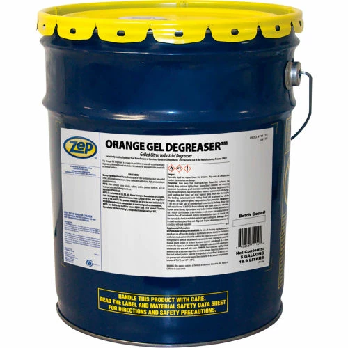 Zep Orange Gel Liquid Degreaser, 5 Gallon Pail 3 Zep Orange Gel Liquid Degreaser, 5 Gallon Pail