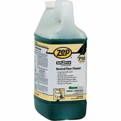 Zep Safe2Dose Portable Neutral Floor Cleaner, 2 Liter Bottles, 4 Bottles/Case