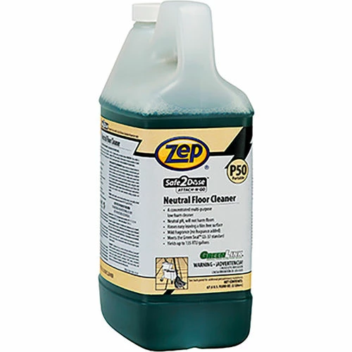 Zep Safe2Dose Portable Neutral Floor Cleaner, 2 Liter Bottles, 4 Bottles/Case 3 Zep Safe2Dose Portable Neutral Floor Cleaner, 2 Liter Bottles, 4 Bottles/Case