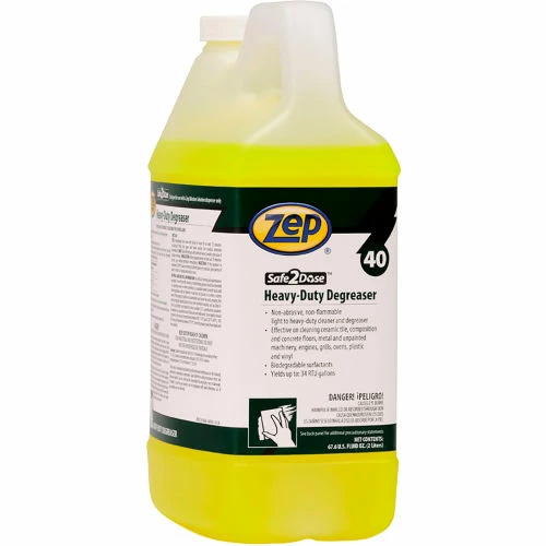 Zep Safe2Dose Heavy-Duty Degreaser, 2 Liter Bottle, 4 Bottles/Case 3 Zep Safe2Dose Heavy-Duty Degreaser, 2 Liter Bottle, 4 Bottles/Case