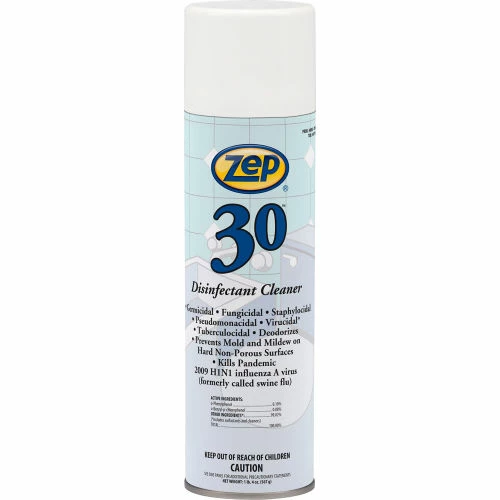 Zep® 30 Disinfectant Cleaner, 20 oz. Aerosol Can, 12 Cans - 301 3 Zep® 30 Disinfectant Cleaner, 20 oz. Aerosol Can, 12 Cans - 301